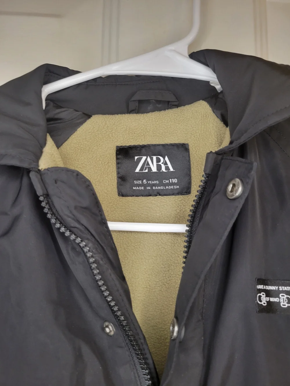 Zara Black Button-Front Coach Jacket - Picture 6 of 7